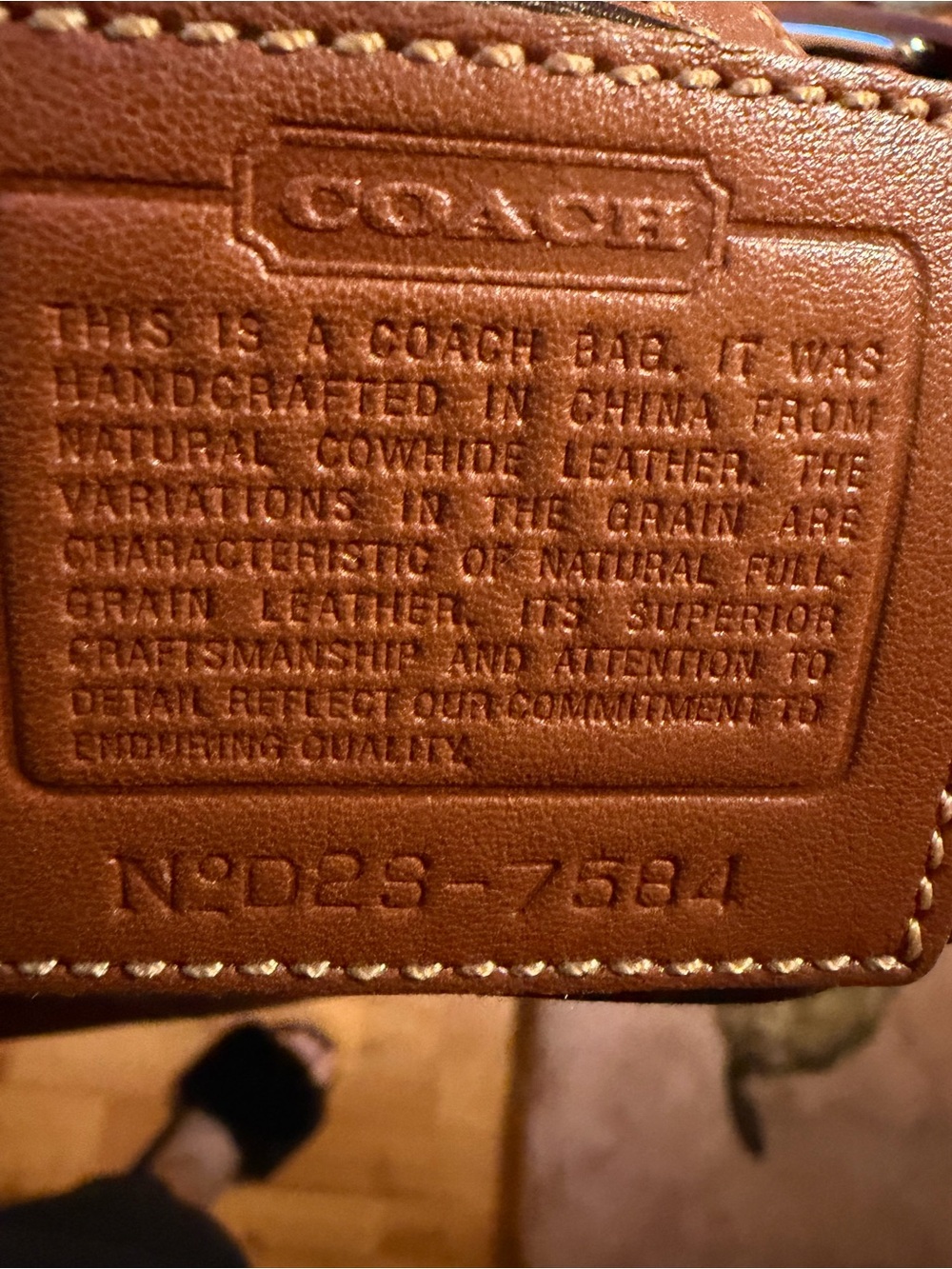 Coach Saddle Shoulder Bag in Warm Tan Leather with Buckle - Picture 3 of 10